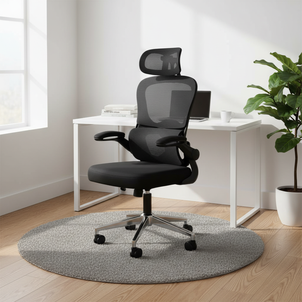 Ergonomic Office Chair IH 6038 | Premium Black Executive Chair UAE