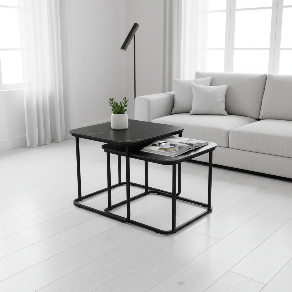 Coffee Table Set (1+1) | IH 516 | Premium Office & Living Room Table UAE