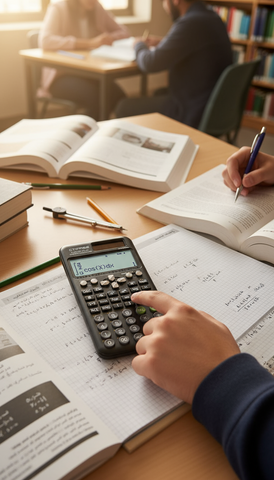 Scientific Calculator 417 Functions - FC-991ES Plus 2nd Edition | Solar Powered Calculator UAE