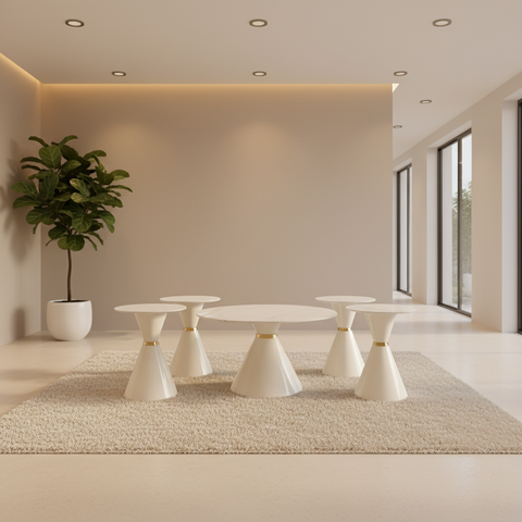 Sintered Stone Coffee Table IH 087 | 80×80 & 50×50 cm | INFINI HOMES UAE