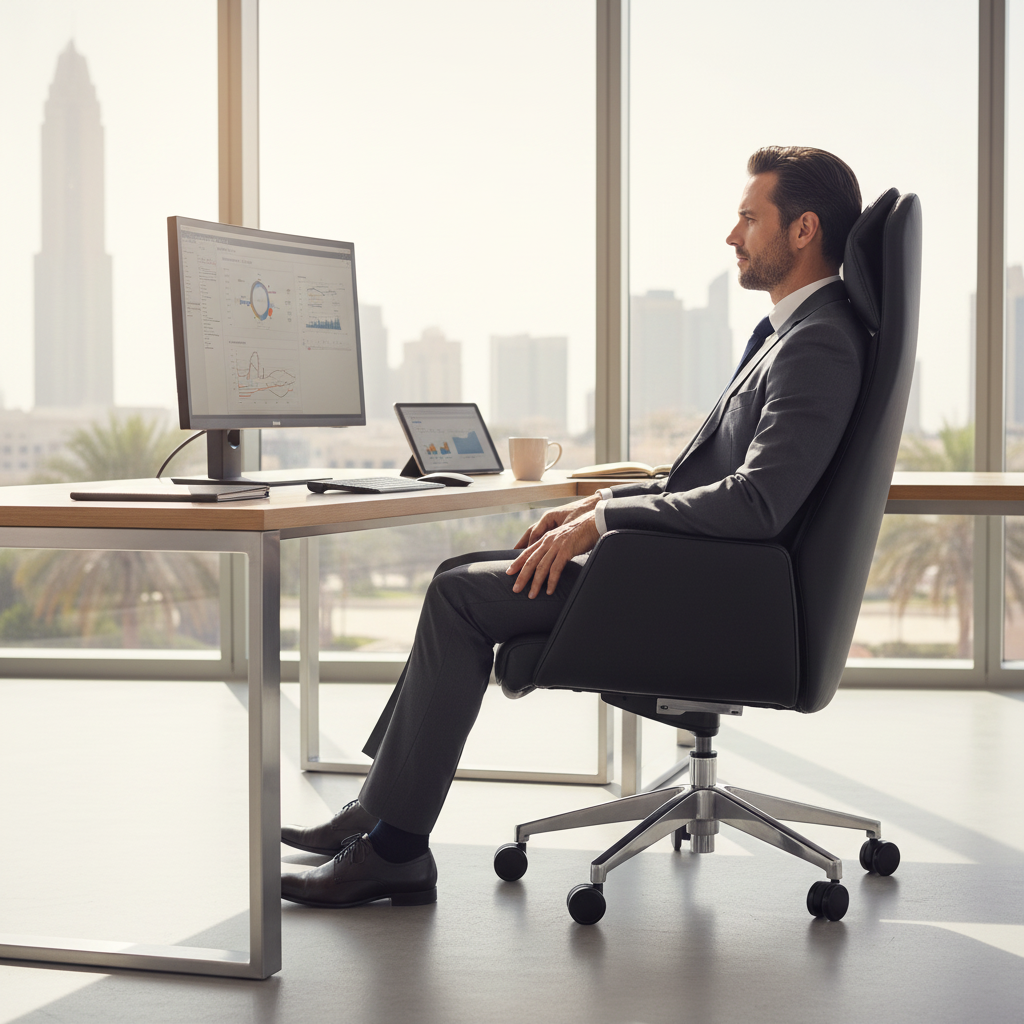 Premium Office Chair Black IH 831 A - Ergonomic Desk Chair UAE