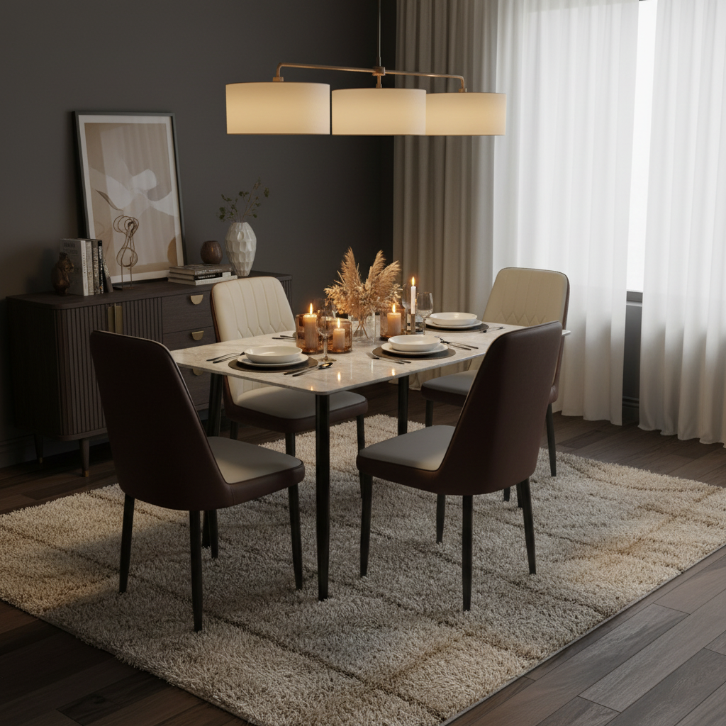Premium 5-Piece Dining Set IH 5274 | Dining Table & 4 Chairs