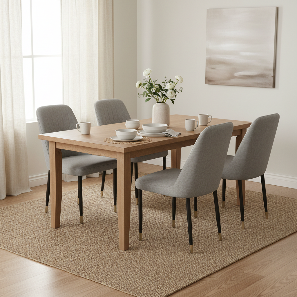 PU Dining Chair with Metal Legs IH-34 | INFINI HOMES UAE