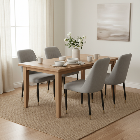 PU Dining Chair with Metal Legs IH-34 | INFINI HOMES UAE