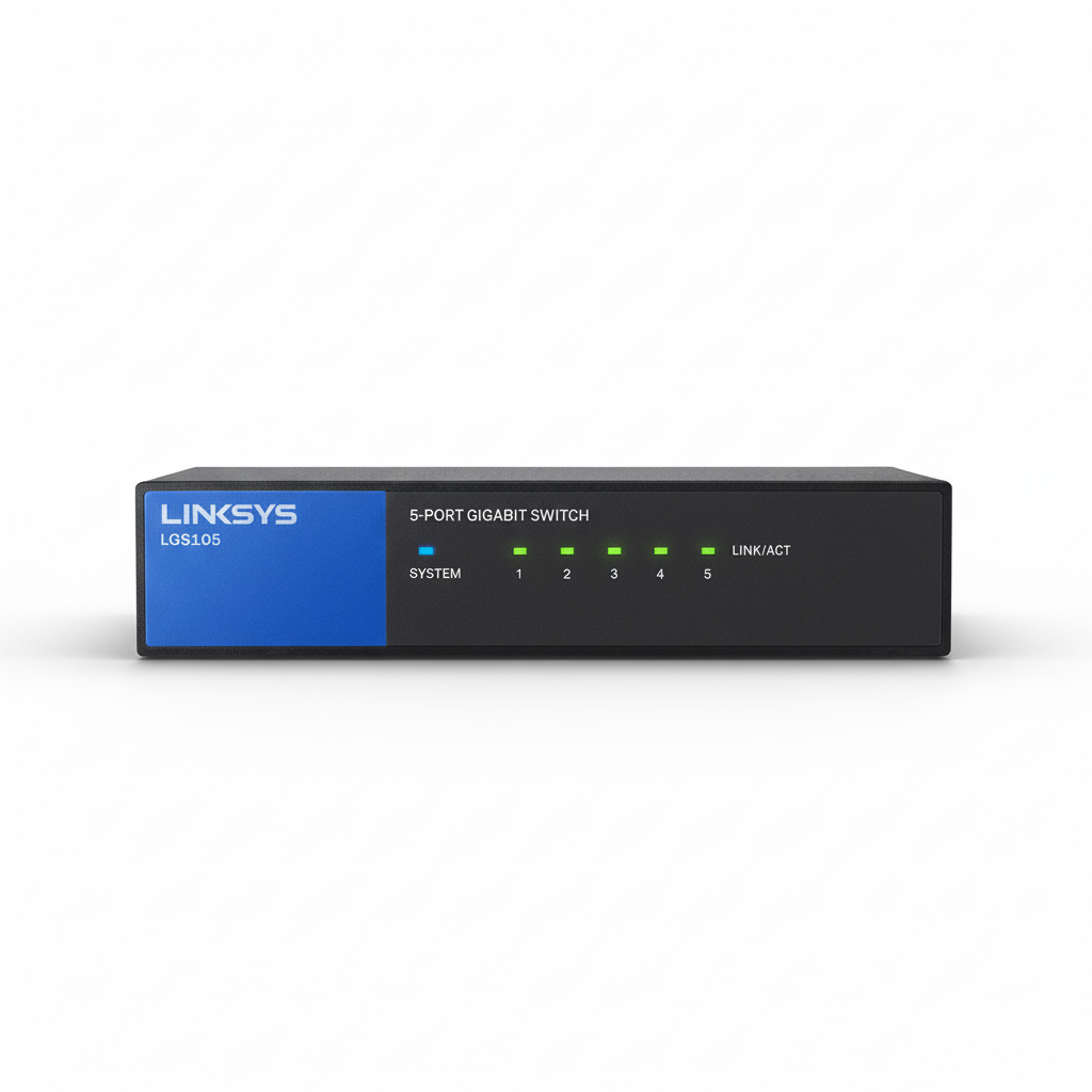 Linksys LGS105 5-Port Gigabit Ethernet Switch UAE | Dubai Abu Dhabi Sharjah Ajman Umm Al Quwain Ras Al Khaimah Fujairah | UAE-Wide Delivery