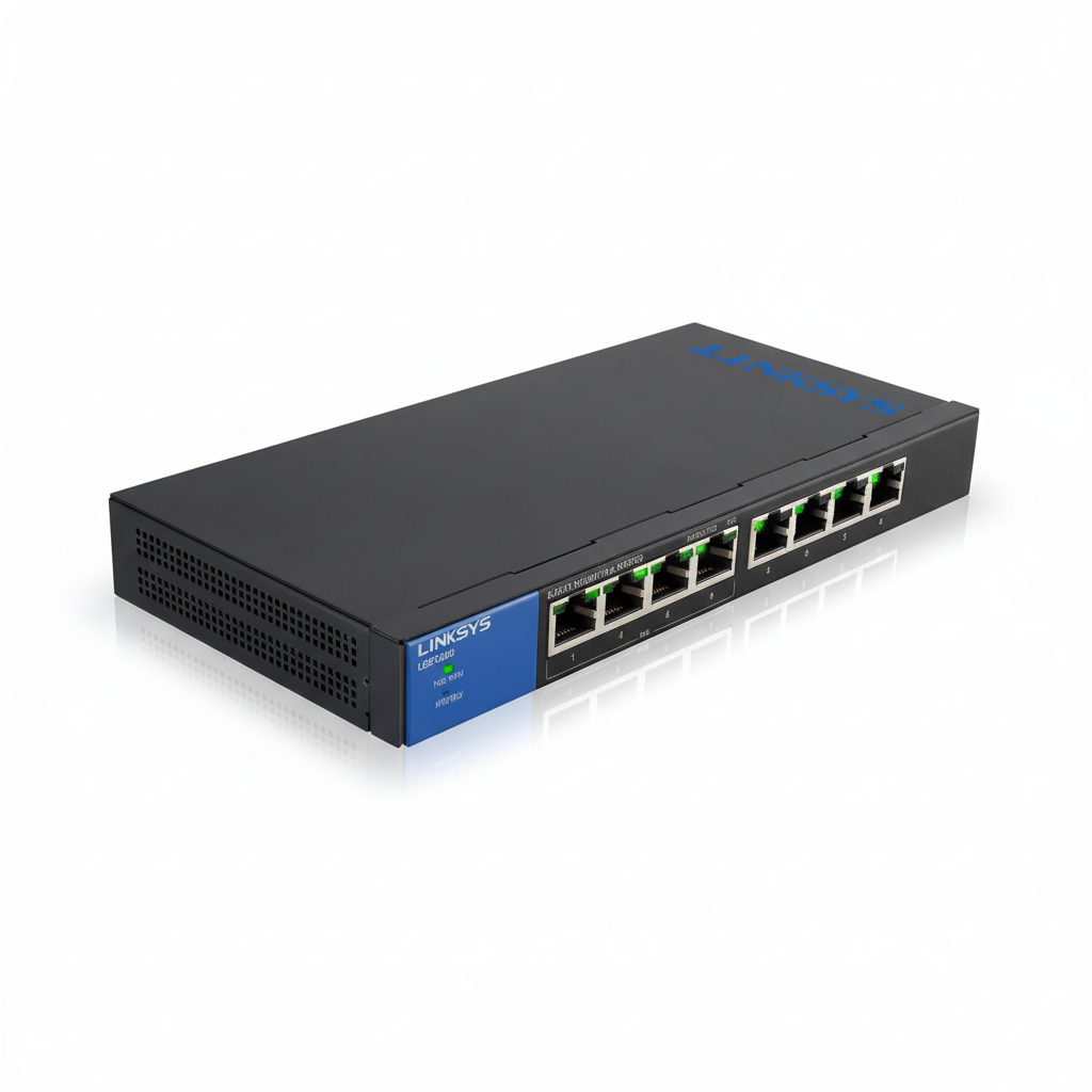 Linksys LGS108P 8-Port Desktop Gigabit PoE Switch UAE | Dubai Abu Dhabi Sharjah Ajman Umm Al Quwain Ras Al Khaimah Fujairah | UAE-Wide Delivery