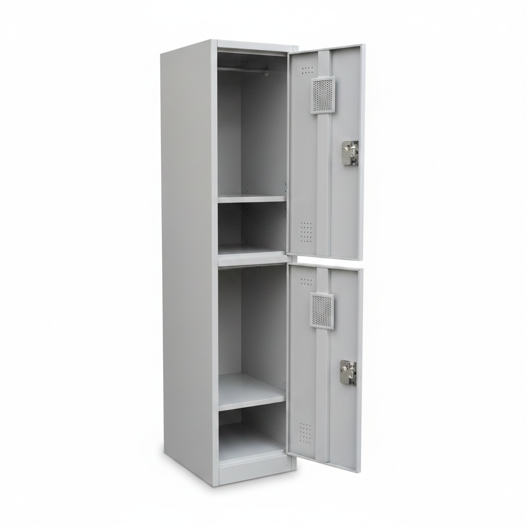Heavy Duty Steel Two-Tier Locker | IH FS-124 | UAE Delivery
