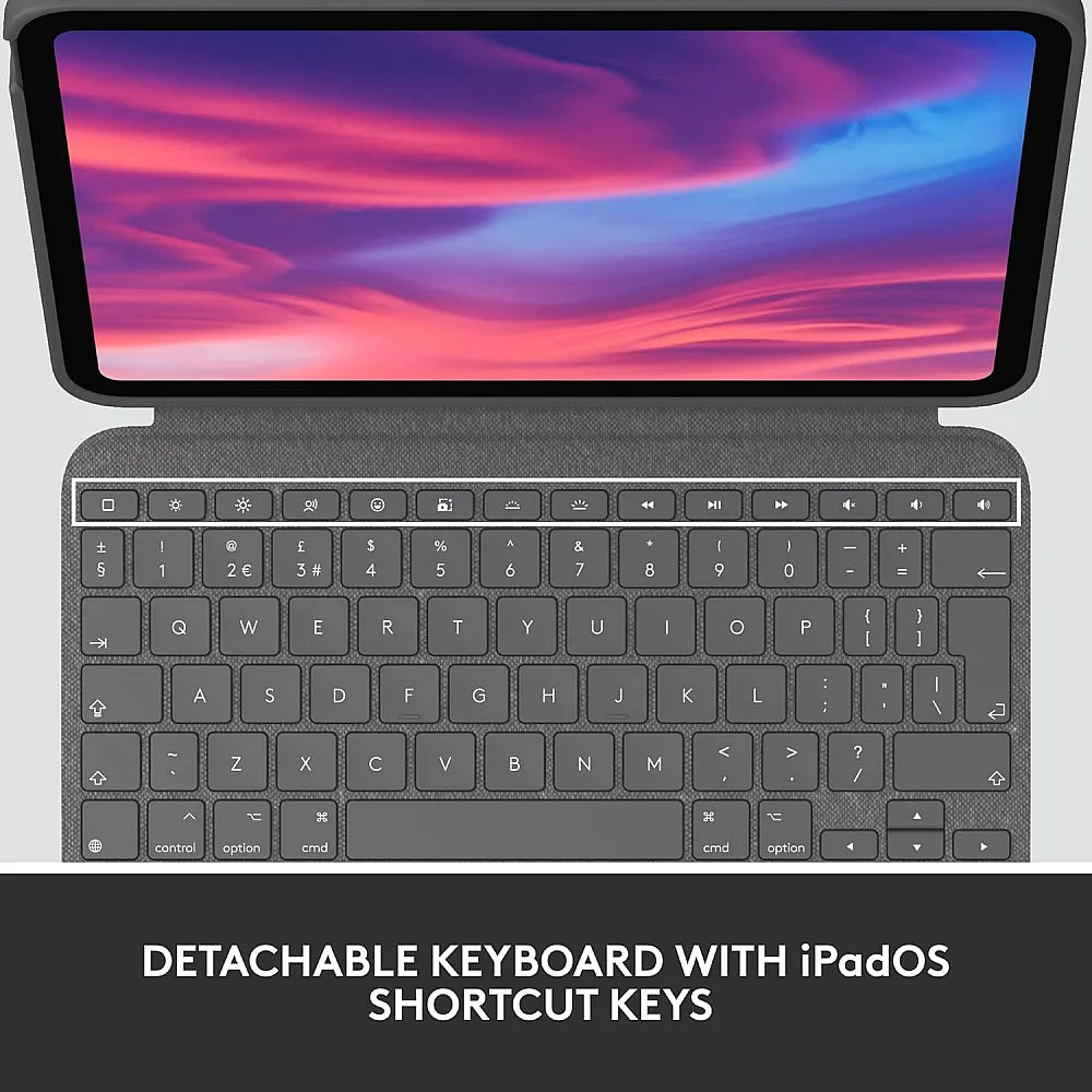 Logitech Combo Touch Keyboard Case for iPad 10th Gen – Backlit Keys & Trackpad | UAE Delivery
