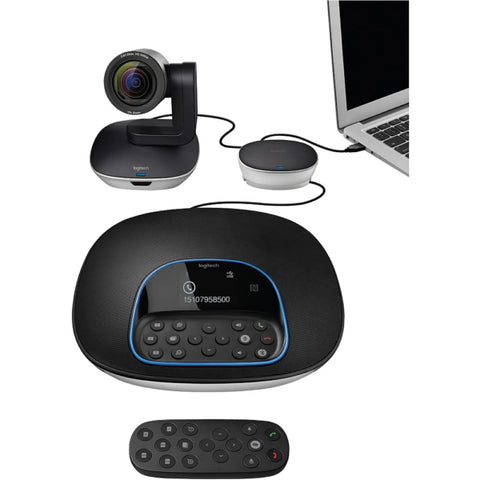 Logitech Group USB HD Video Conferencing System Dubai | PTZ Camera for Large Meeting Rooms UAE