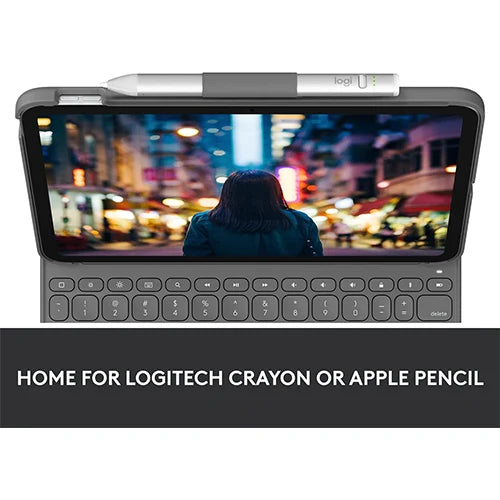 Logitech iPad 10th Generation Keyboard Case Graphite UAE | Slim Folio Wireless Keyboard