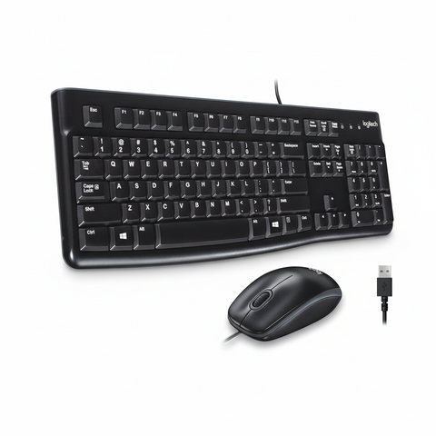 MK120 Wired English Keyboard with Optical Mouse Black – Plug & Play USB Combo | UAE Stock – Dubai, Abu Dhabi, Sharjah, Ajman, Fujairah, Ras Al Khaimah & Umm Al Quwain