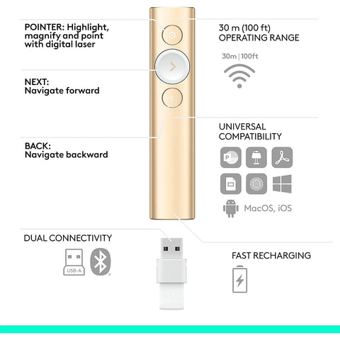 Logitech Spotlight Presentation Remote – Wireless Presenter UAE | Dubai, Abu Dhabi, Sharjah Delivery