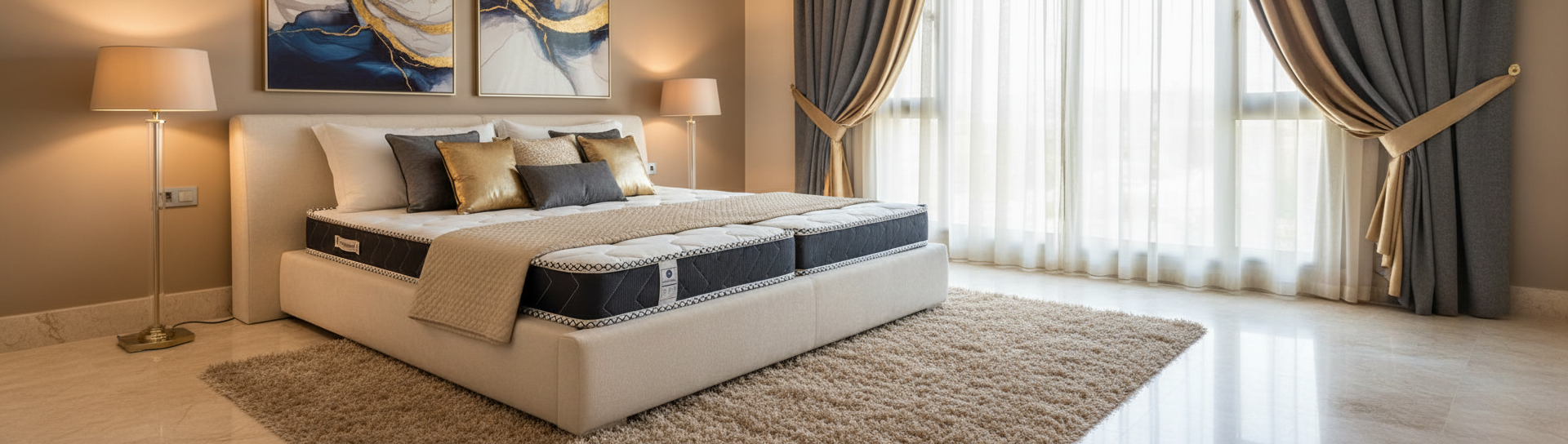 INFINI HOMES High Density Foam White Mattress - 90x190x10cm Folding