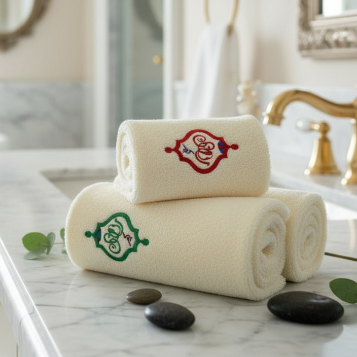 Premium Luxury Ramadan Personalized Face Towel Set UAE Dubai - 600 GSM Cotton Islamic