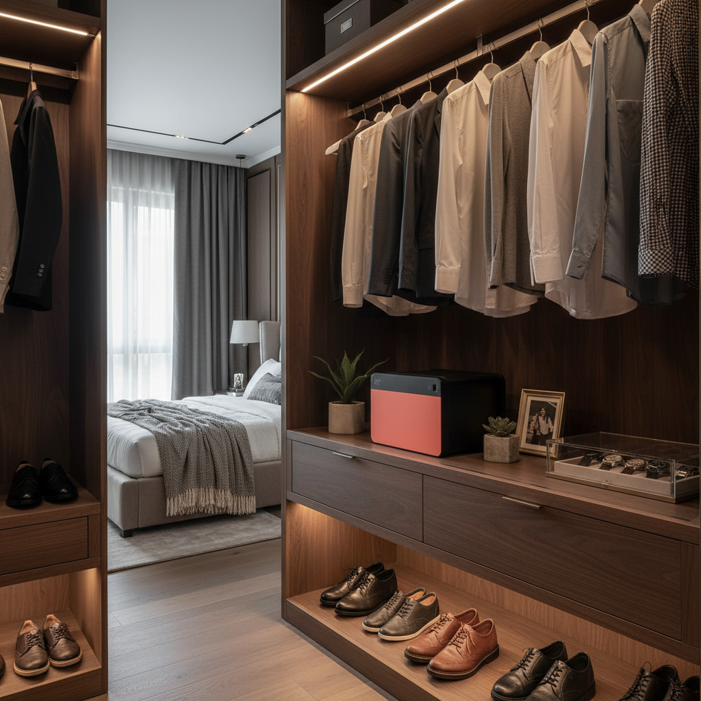 METACEL Fire Resistant Safe MC-020C1 RED - Digital Lock Fingerprint Sensor UAE | Dubai Abu Dhabi Sharjah