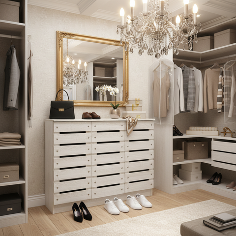 White Oak Book Cabinet IH 513 | Premium Office Storage UAE