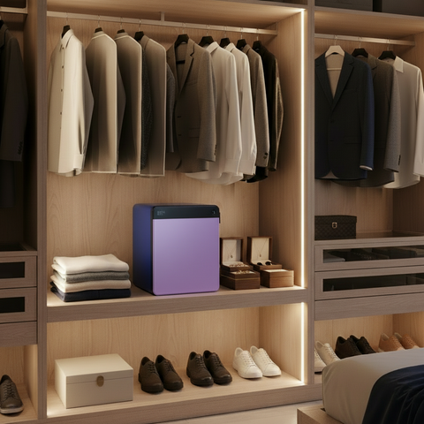 METACEL Fire Resistant Safe MC-040C1 Purple - Digital Lock & Fingerprint Sensor | UAE Delivery