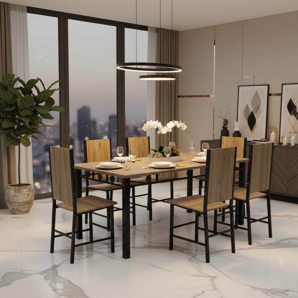 Luxury Dining Set Lifestyle – Premium Dining Table & Chairs | UAE Home Furniture | Dubai Abu Dhabi Sharjah