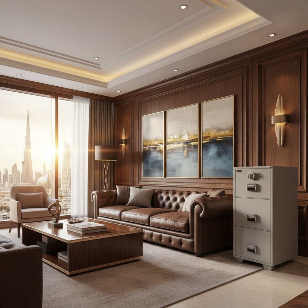 Eagle SF-680-3EKX Fire-Resistant Filing Cabinet – 3 Drawers, Digital + Key Lock System