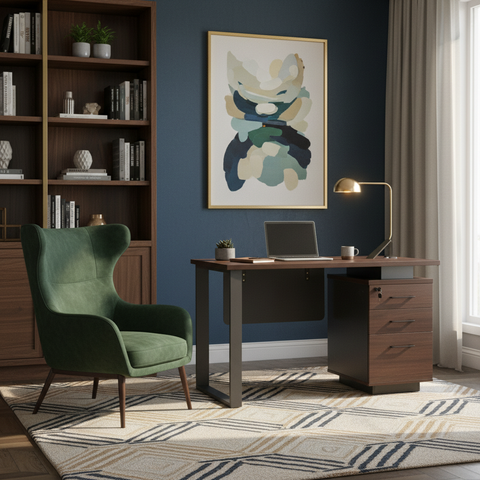 Office Table 1.2M Wenge - Premium Desk for UAE Offices | IH 222