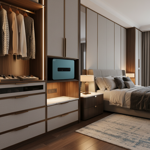 METACEL Fire Resistant Safe MC-020PR Green - Digital Lock & Fingerprint - UAE Delivery