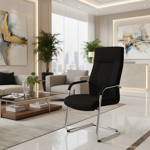 Visitor Chair Black IH 109 V BLK | Premium Office Seating UAE