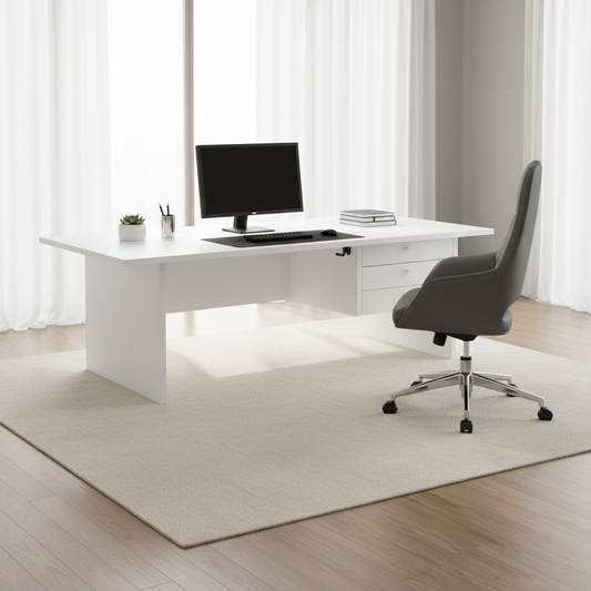 Office Desk White 120x60x75 cm | Premium Workstation UAE | INFINI HOMES