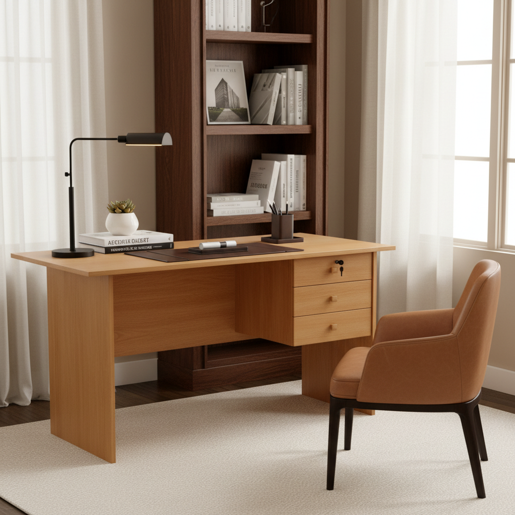 Office Desk Cherry 117x57x72 cm | Premium Workspace Furniture UAE