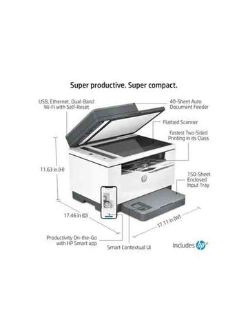 HP LaserJet MFP M236sdw All-in-One Wireless Printer 9YG09A UAE | Dubai Abu Dhabi Sharjah Ajman Fujairah RAK UAQ