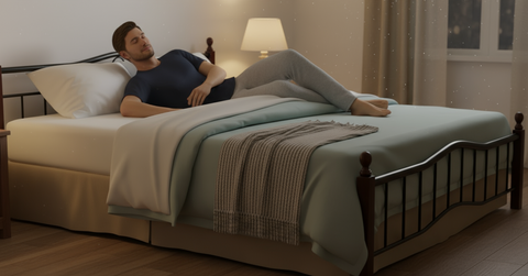 INFINI HOMES Metal Frame Bed with Wooden Legs 190x180cm - Premium Bedroom Furniture UAE