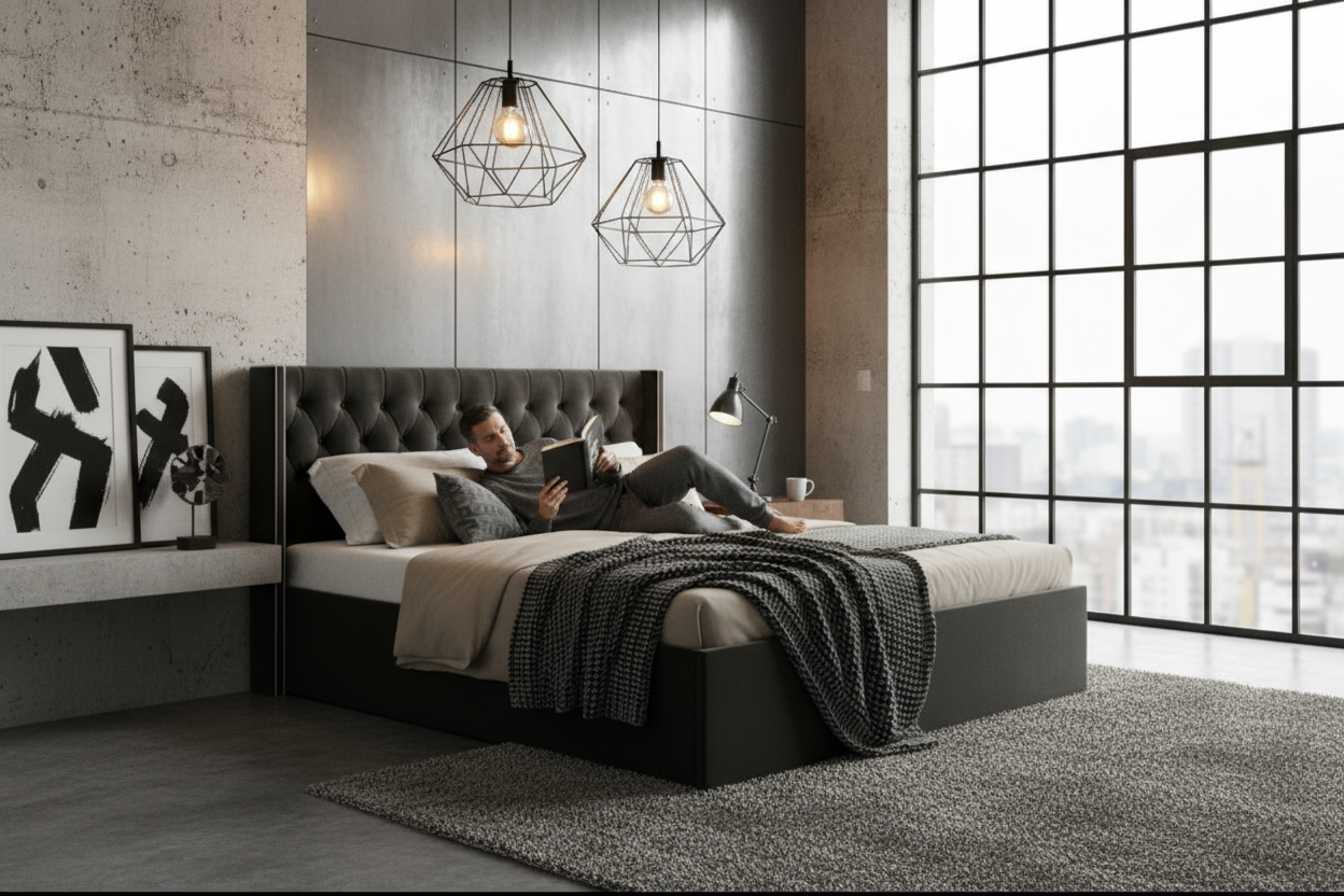 King Size Wooden Bed Dubai Abu Dhabi – Premium 180×200cm Bedroom Furniture UAE