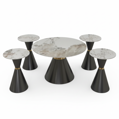 Sintered Stone Coffee Table | 80x80 & 50x50 cm | IH 088 | INFINI HOMES UAE