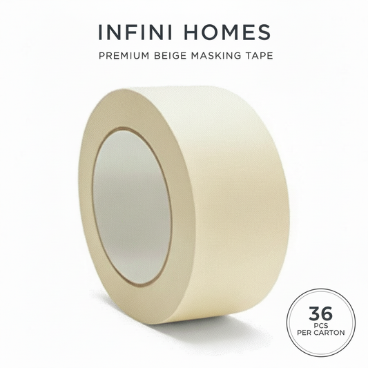 INFINI HOMES Masking Tape 15 yd x 2 inches - Premium Quality for Painting & DIY Projects