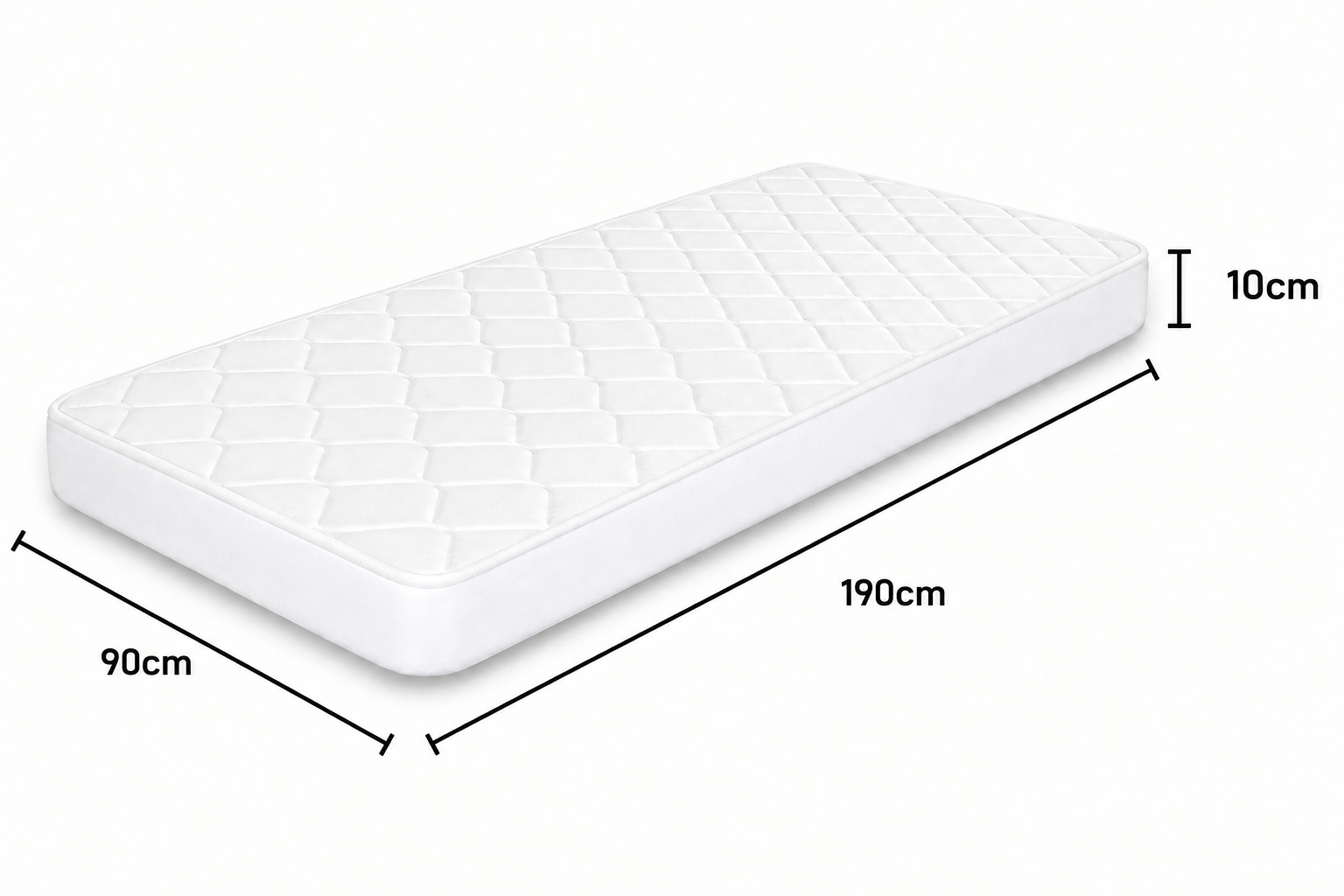 INFINI HOMES Medical Mattress - UK Single (90W X 190L X 10H)