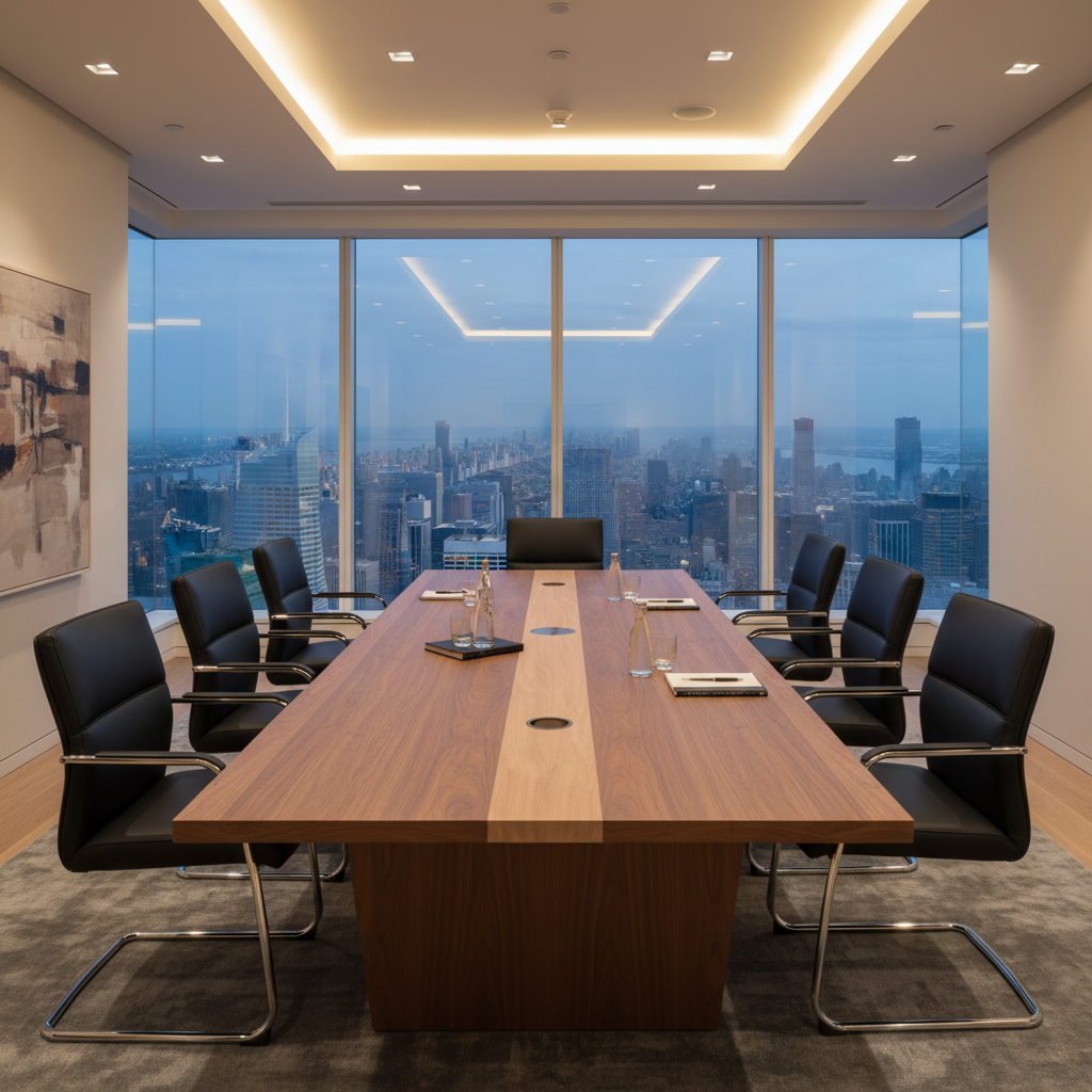 Meeting Table 3.6M Coffee+Grey | Premium Office Furniture UAE