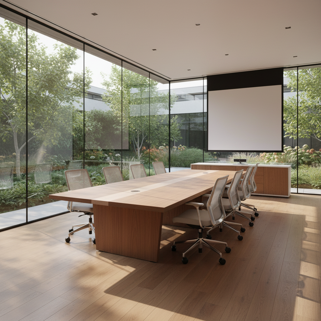 Meeting Table 3.6M Coffee+Grey | Premium Office Furniture UAE