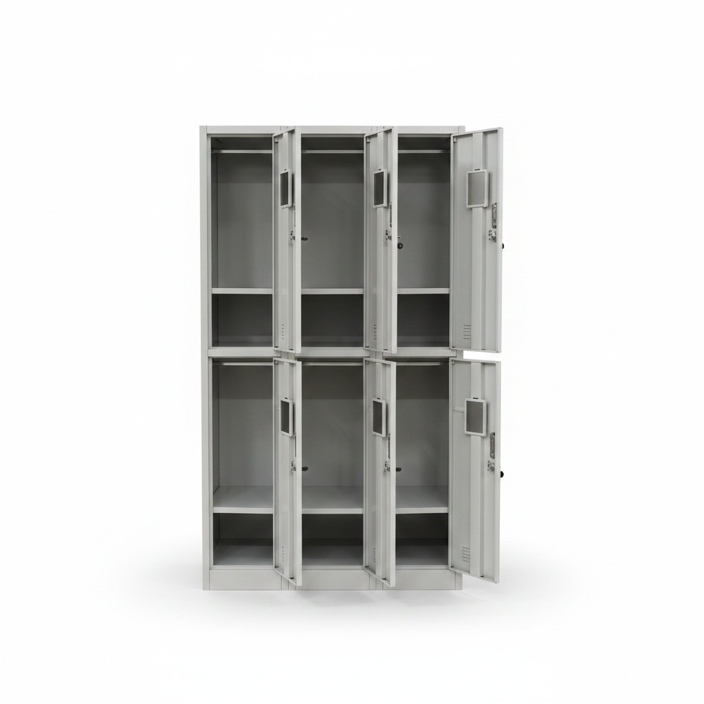 Metal Triplex Door Locker | 3-Door Steel Storage Cabinet | INFINI HOMES UAE