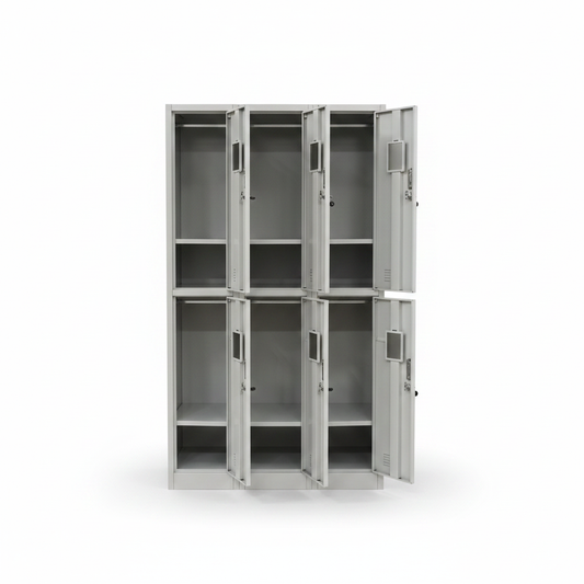 Metal Triplex Door Locker | 3-Door Steel Storage Cabinet | INFINI HOMES UAE