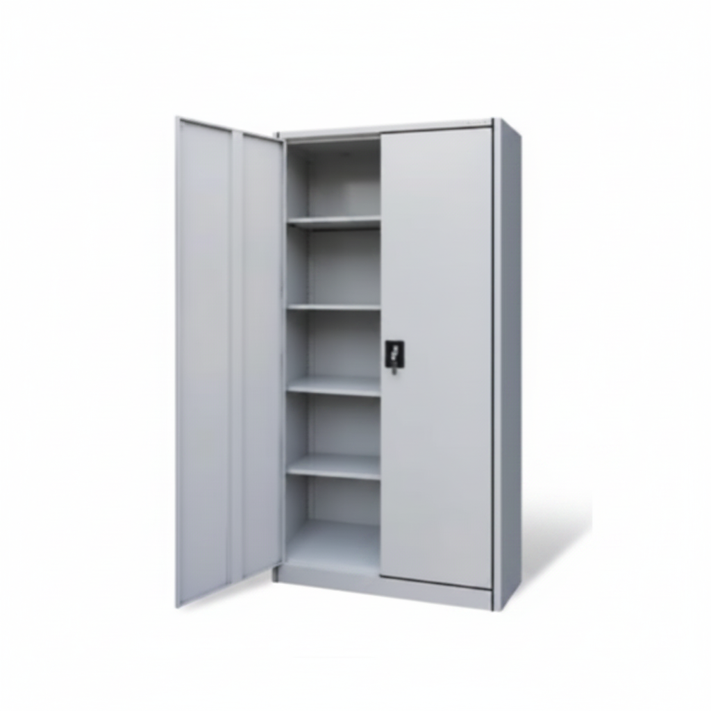 INFINI HOMES Metal Wardrobe Cabinet UAE - Lockable Hinged Doors Clothes Rail Cloakroom Dubai Abu Dhabi Sharjah Office