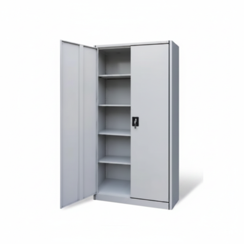INFINI HOMES Metal Wardrobe Cabinet UAE - Lockable Hinged Doors Clothes Rail Cloakroom Dubai Abu Dhabi Sharjah Office