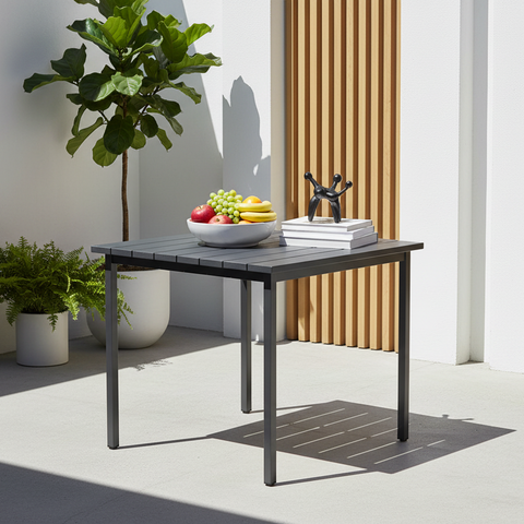 Premium Wood 4-Seater Outdoor Dining Table UAE | Dubai Abu Dhabi Sharjah