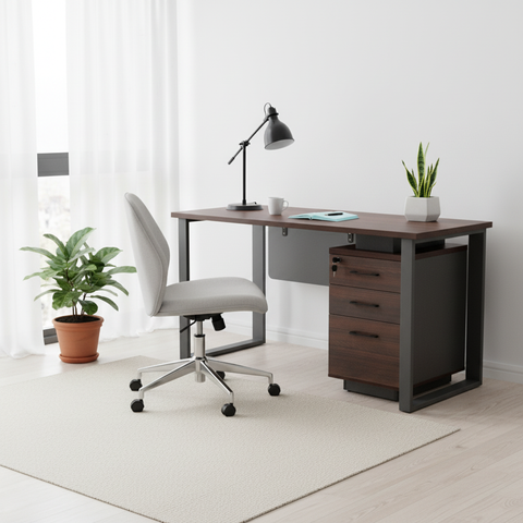 Office Table 1.2M Wenge - Premium Desk for UAE Offices | IH 222