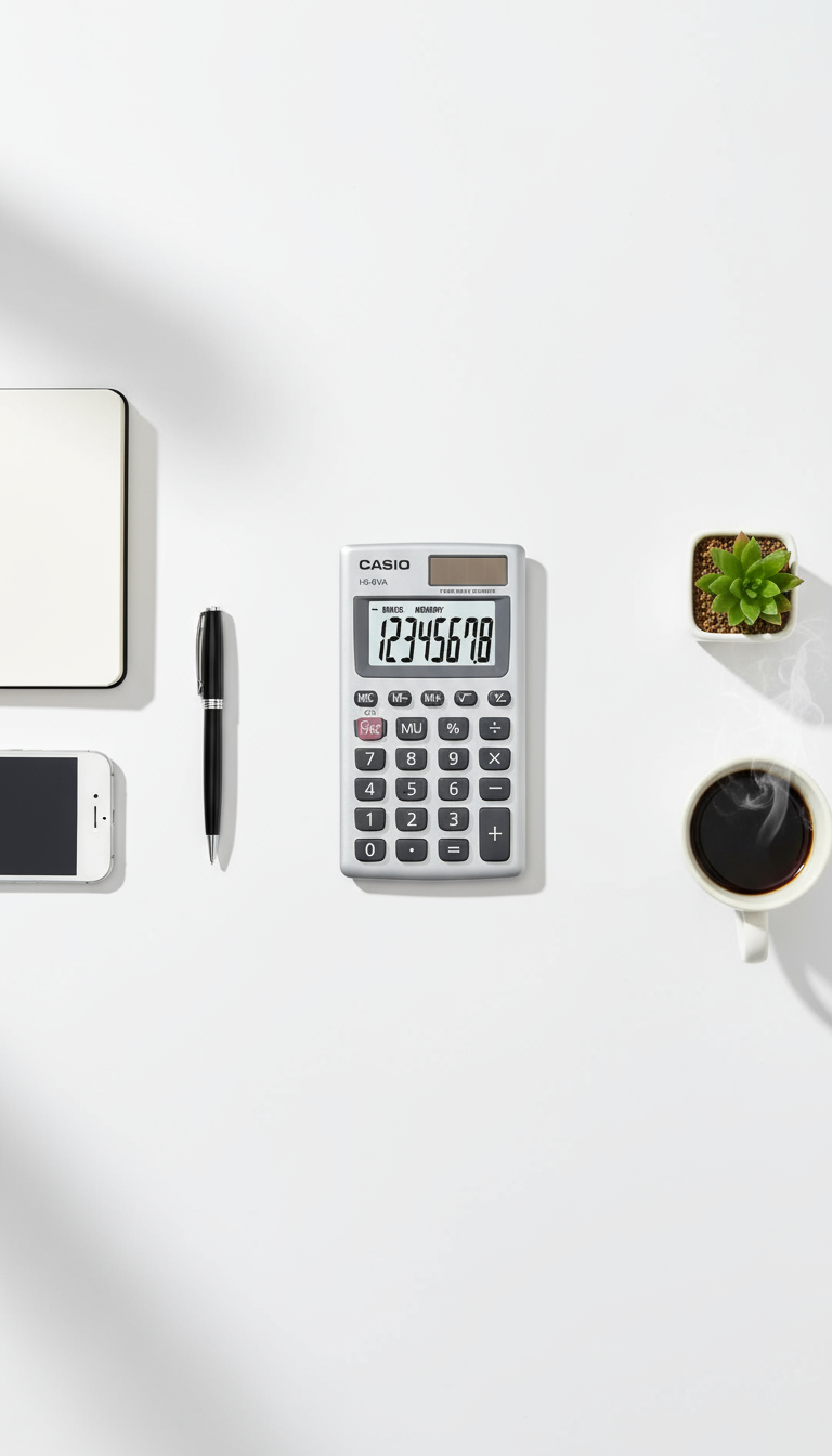 Casio HS-8VA Solar Calculator - Pocket Size 8-Digit Display | UAE