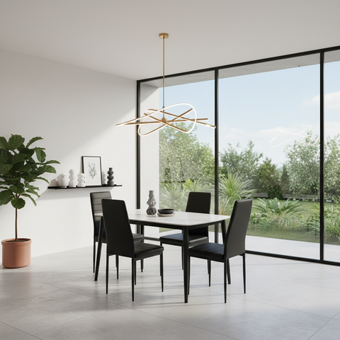 Premium Dining Table Set (Table Size 120x70) | Modern Dining Furniture UAE