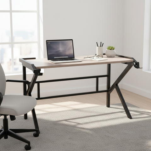Gaming Table with LED Light Black 120x60x75cm | UAE-Wide Delivery