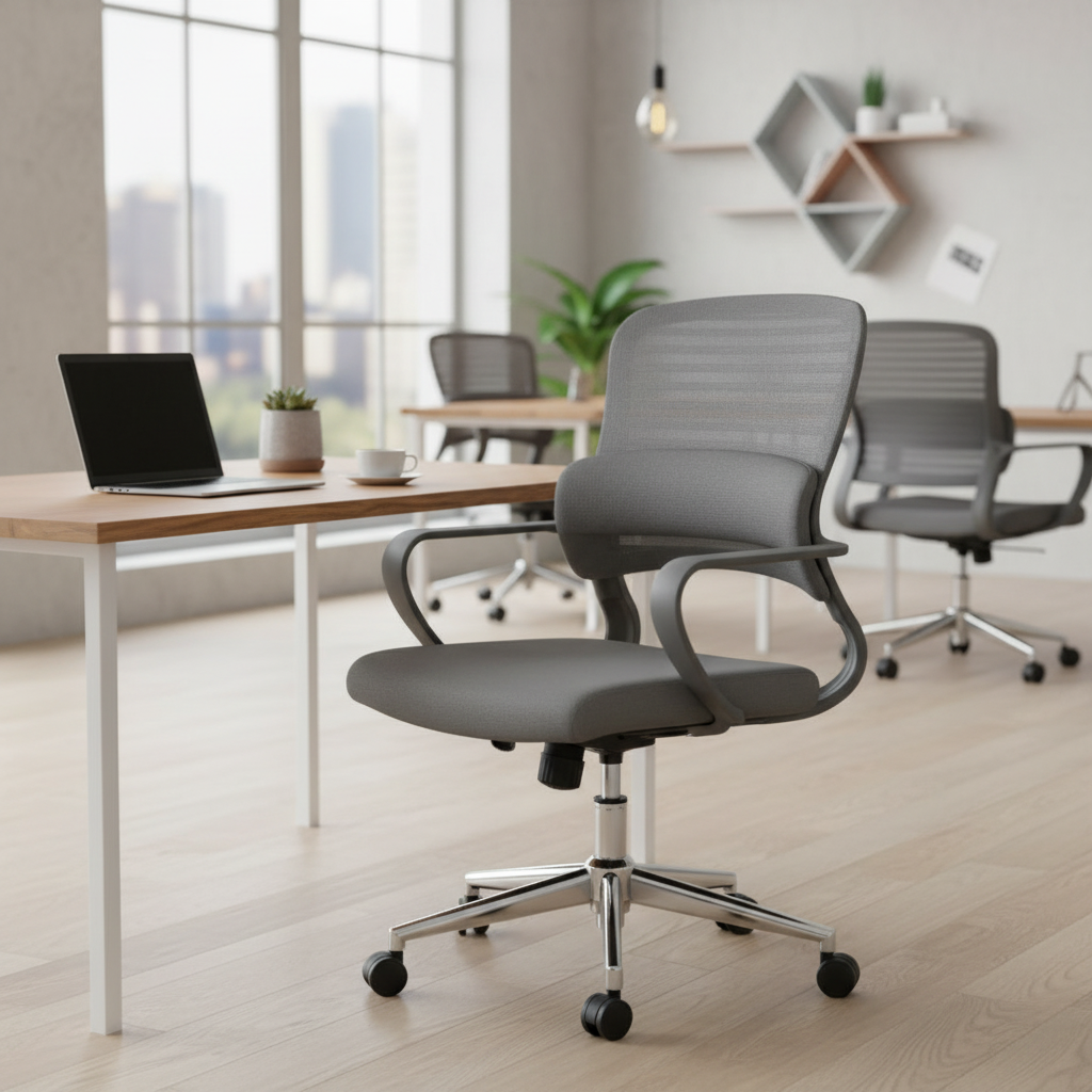 Office Chair Black IH 4008 GRY | Premium Ergonomic Seating UAE