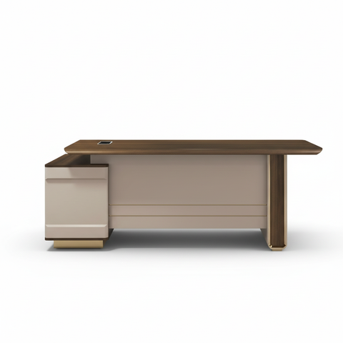 Executive Office Desk 200cm L-Shape - Modern Computer Desk with Storage Dubai UAE