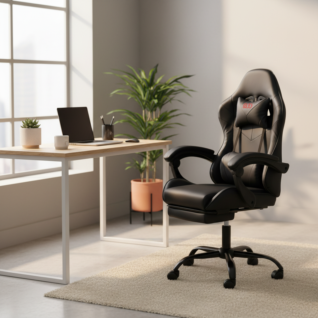Premium Gaming Chair UAE - Black Ergonomic Office Chair | IH FR35