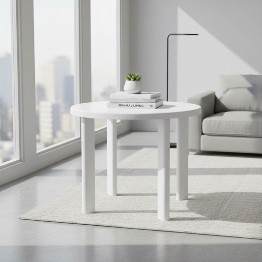 Premium Plastic Round Table 85cm - UAE Wide Delivery | Dubai Abu Dhabi Sharjah