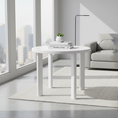 Premium Plastic Round Table 85cm - UAE Wide Delivery | Dubai Abu Dhabi Sharjah